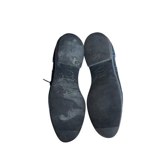 Allen Edmonds Strandmok Cap-Toe Oxfords 10 D Navy Blue Suede Made in USA - Picture 6 of 11